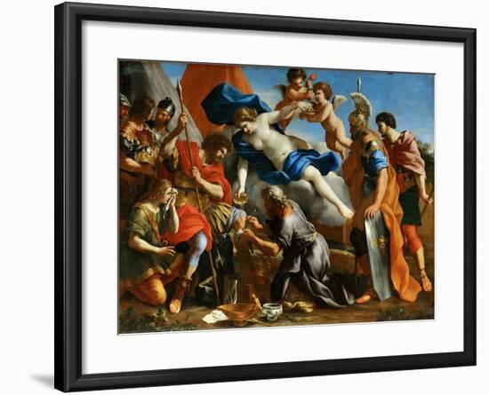 Venus Pouring a Balm on the Wound of Aeneas-Giovanni Francesco Romanelli-Framed Giclee Print