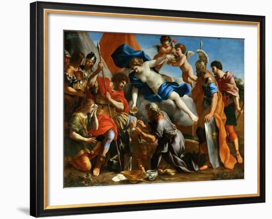 Venus Pouring a Balm on the Wound of Aeneas-Giovanni Francesco Romanelli-Framed Giclee Print