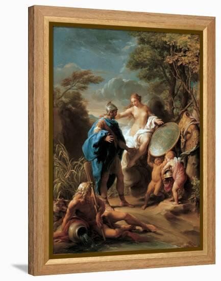 Venus Presenting Aeneas with Armour Forged by Vulcan, 1748 (Oil on Canvas)-Pompeo Girolamo Batoni-Framed Premier Image Canvas