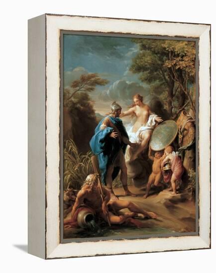 Venus Presenting Aeneas with Armour Forged by Vulcan, 1748 (Oil on Canvas)-Pompeo Girolamo Batoni-Framed Premier Image Canvas