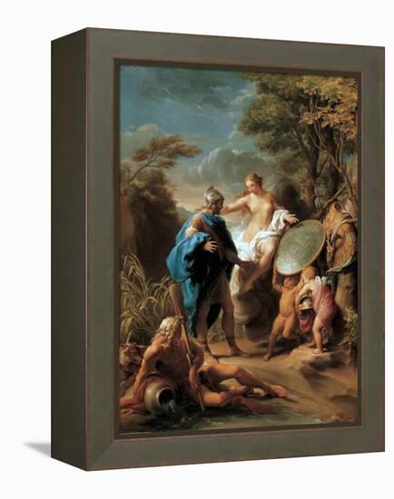 Venus Presenting Aeneas with Armour Forged by Vulcan, 1748 (Oil on Canvas)-Pompeo Girolamo Batoni-Framed Premier Image Canvas