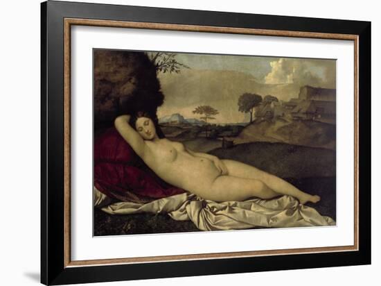 Venus Resting-Giorgione-Framed Giclee Print