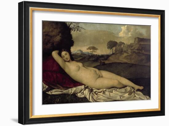 Venus Resting-Giorgione-Framed Giclee Print