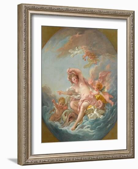 Venus Rising from the Waves, c.1766-Francois Boucher-Framed Giclee Print