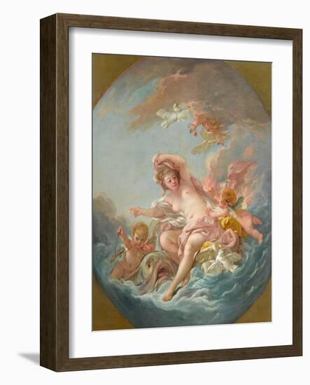 Venus Rising from the Waves, c.1766-Francois Boucher-Framed Giclee Print