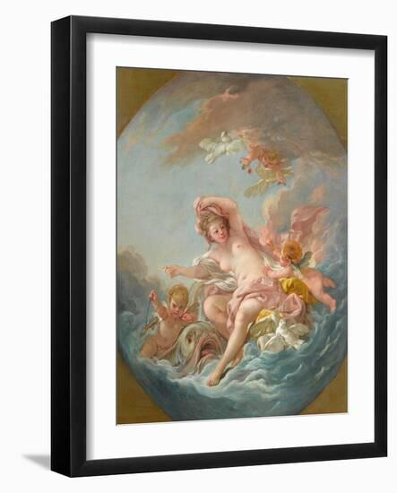 Venus Rising from the Waves, c.1766-Francois Boucher-Framed Giclee Print