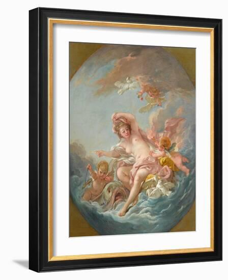 Venus Rising from the Waves, c.1766-Francois Boucher-Framed Giclee Print