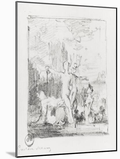 Vénus sortant de l'onde-Gustave Moreau-Mounted Giclee Print