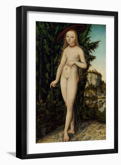 Venus Standing in a Landscape, 1529-Lucas Cranach the Elder-Framed Giclee Print