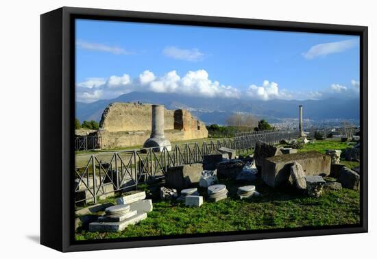 Venus Temple, Pompeii, the Ancient Roman Town Near Naples, Campania, Italy-Carlo Morucchio-Framed Premier Image Canvas