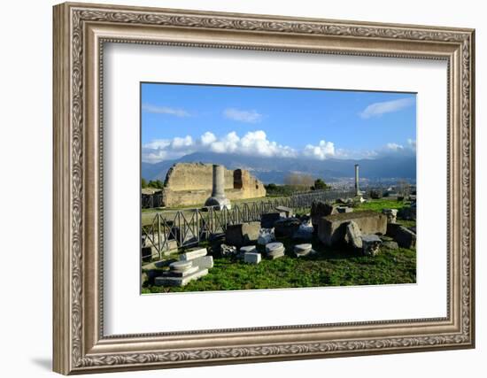 Venus Temple, Pompeii, the Ancient Roman Town Near Naples, Campania, Italy-Carlo Morucchio-Framed Photographic Print