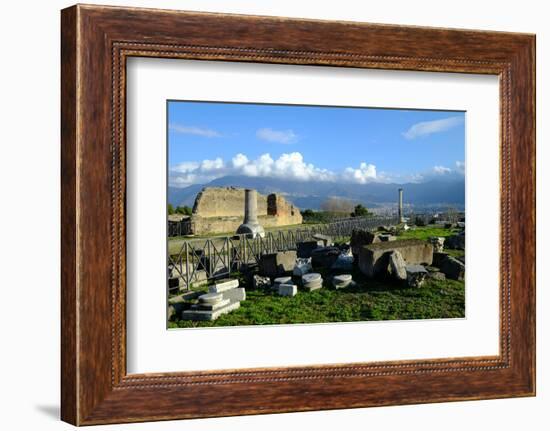 Venus Temple, Pompeii, the Ancient Roman Town Near Naples, Campania, Italy-Carlo Morucchio-Framed Photographic Print