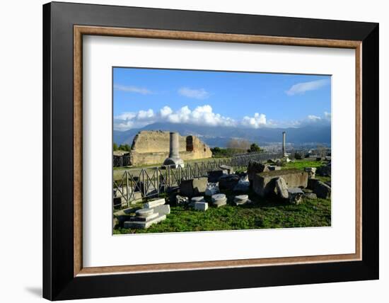Venus Temple, Pompeii, the Ancient Roman Town Near Naples, Campania, Italy-Carlo Morucchio-Framed Photographic Print