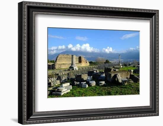 Venus Temple, Pompeii, the Ancient Roman Town Near Naples, Campania, Italy-Carlo Morucchio-Framed Photographic Print