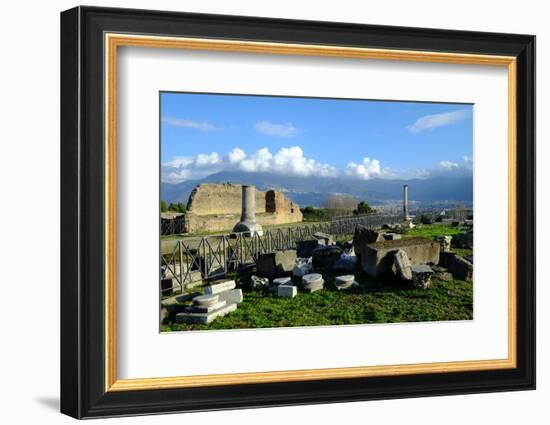 Venus Temple, Pompeii, the Ancient Roman Town Near Naples, Campania, Italy-Carlo Morucchio-Framed Photographic Print