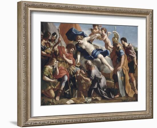 Vénus versant le dictame sur la blessure d'Enée-Giovanni Francesco Romanelli-Framed Giclee Print