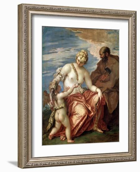 Venus, Vulcan and Cupid, 1700S-Sebastiano Ricci-Framed Giclee Print