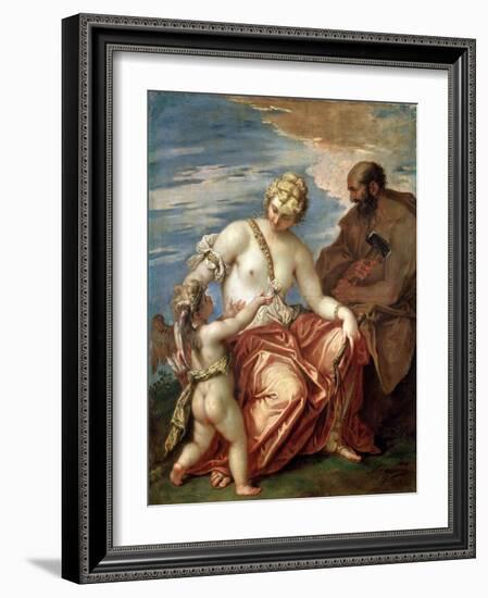 Venus, Vulcan and Cupid, 1700S-Sebastiano Ricci-Framed Giclee Print