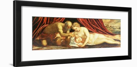 Venus, Vulcan and Cupid-Jacopo Robusti Tintoretto-Framed Giclee Print