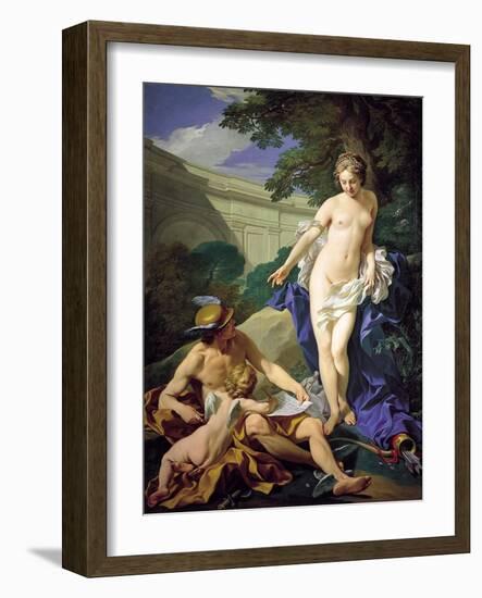 Venus with Mercury and Cupid-Louis Michel Van Loo-Framed Premium Giclee Print