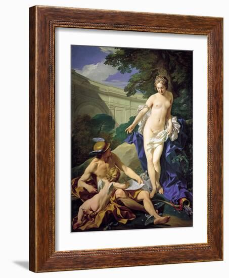 Venus with Mercury and Cupid-Louis Michel Van Loo-Framed Premium Giclee Print