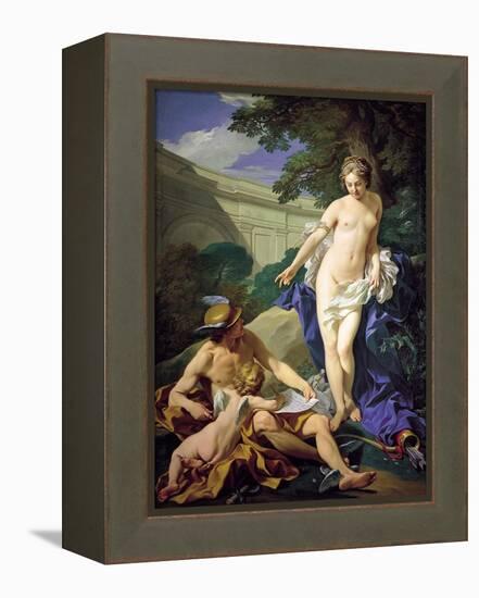 Venus with Mercury and Cupid-Louis Michel Van Loo-Framed Premier Image Canvas