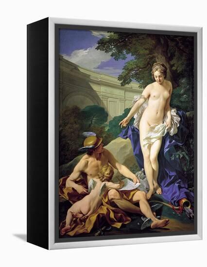 Venus with Mercury and Cupid-Louis Michel Van Loo-Framed Premier Image Canvas