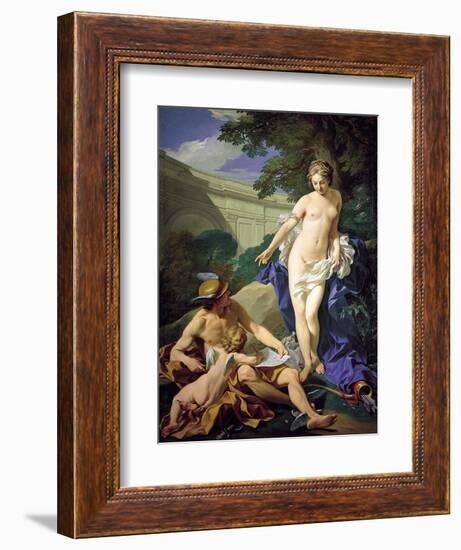 Venus with Mercury and Cupid-Louis Michel Van Loo-Framed Giclee Print