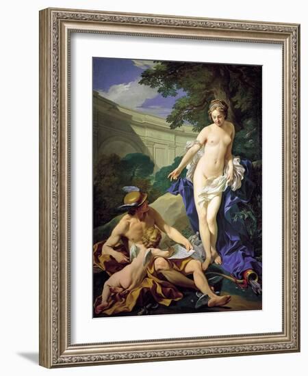 Venus with Mercury and Cupid-Louis Michel Van Loo-Framed Giclee Print