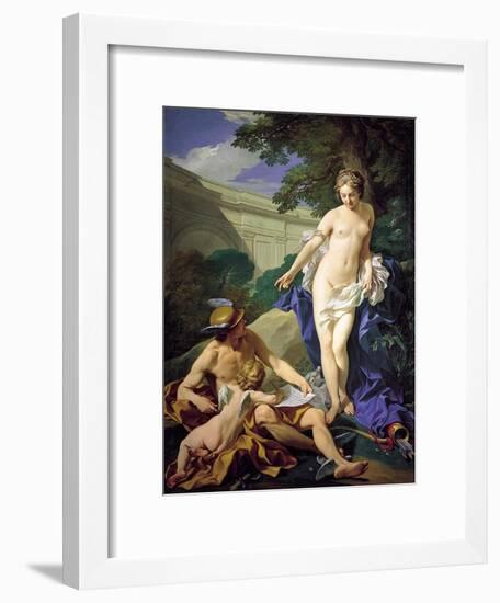 Venus with Mercury and Cupid-Louis Michel Van Loo-Framed Giclee Print