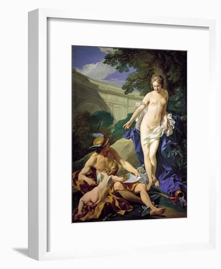 Venus with Mercury and Cupid-Louis Michel Van Loo-Framed Giclee Print