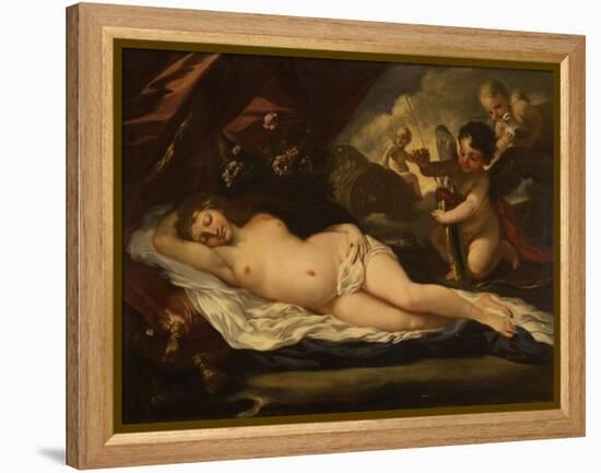 Venus with Putti, Attributed to Pietro Liberi, 1780-1799-Pietro Liberi-Framed Stretched Canvas