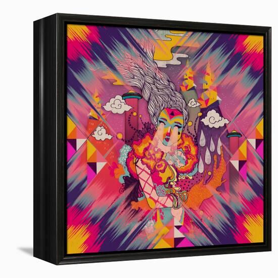 Venus-Diela Maharanie-Framed Stretched Canvas