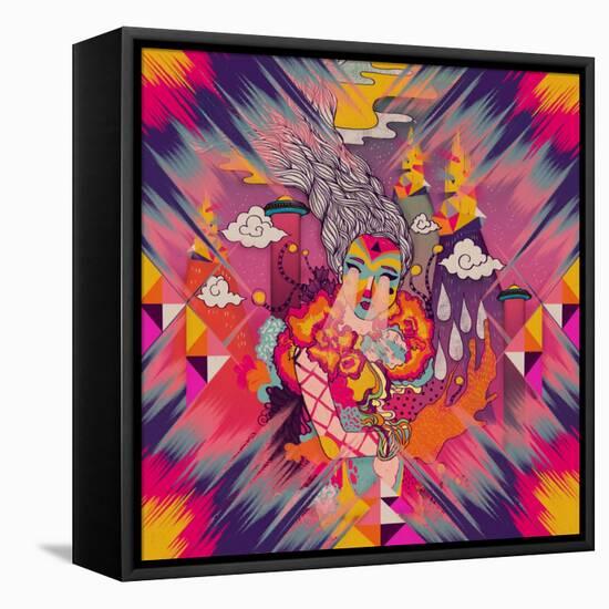 Venus-Diela Maharanie-Framed Stretched Canvas