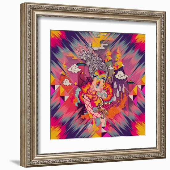 Venus-Diela Maharanie-Framed Art Print