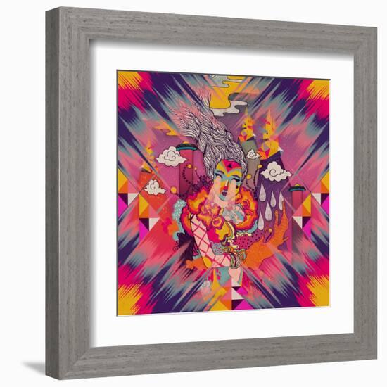 Venus-Diela Maharanie-Framed Art Print