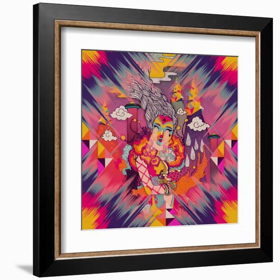 Venus-Diela Maharanie-Framed Art Print