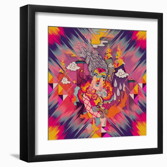 Venus-Diela Maharanie-Framed Art Print