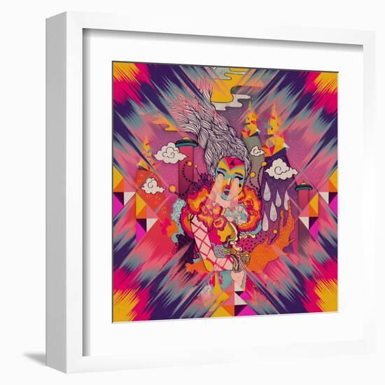 Venus-Diela Maharanie-Framed Art Print