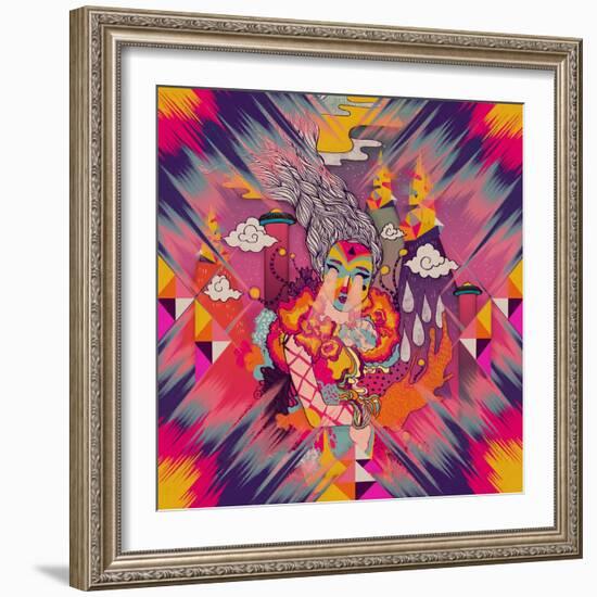 Venus-Diela Maharanie-Framed Art Print