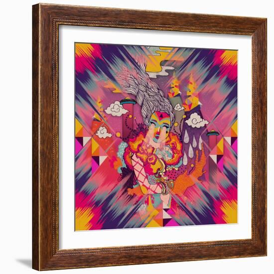 Venus-Diela Maharanie-Framed Art Print