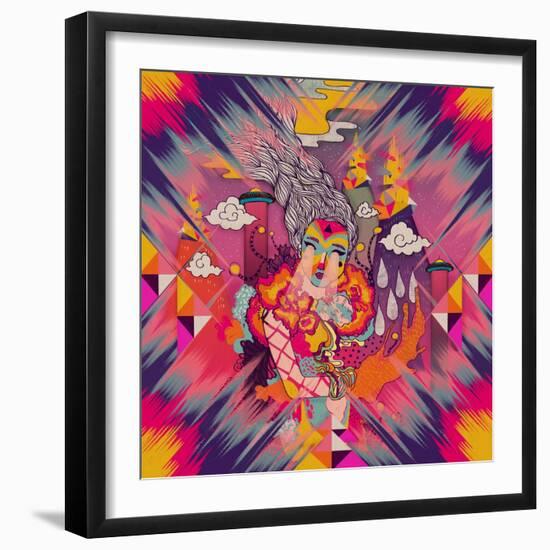 Venus-Diela Maharanie-Framed Art Print