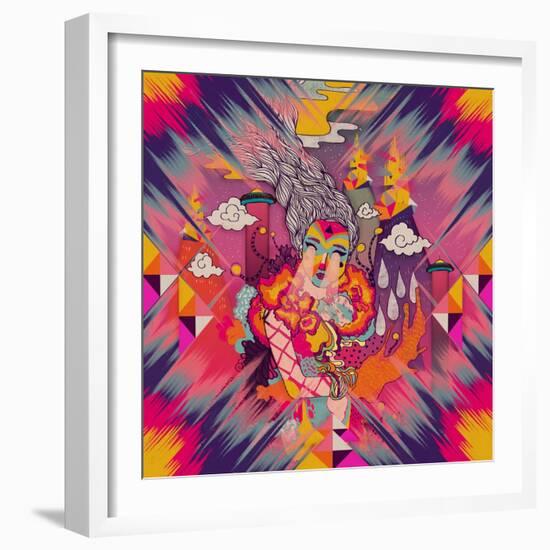 Venus-Diela Maharanie-Framed Art Print