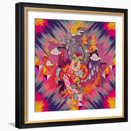 Venus-Diela Maharanie-Framed Art Print