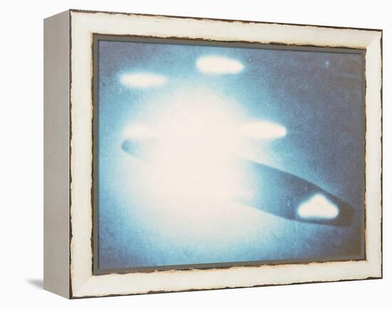 Venusian Interplanetary Carrier and Six Scout Craft UFO-null-Framed Premier Image Canvas
