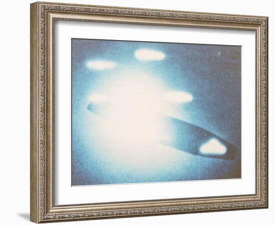 Venusian Interplanetary Carrier and Six Scout Craft UFO-null-Framed Photographic Print