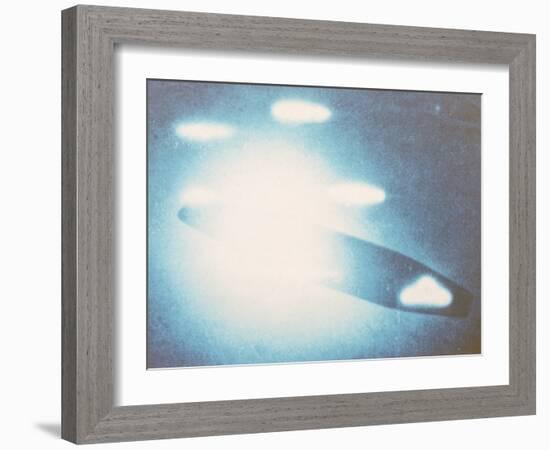 Venusian Interplanetary Carrier and Six Scout Craft UFO-null-Framed Photographic Print