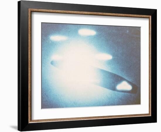 Venusian Interplanetary Carrier and Six Scout Craft UFO-null-Framed Photographic Print