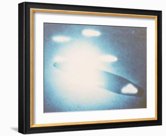 Venusian Interplanetary Carrier and Six Scout Craft UFO-null-Framed Photographic Print