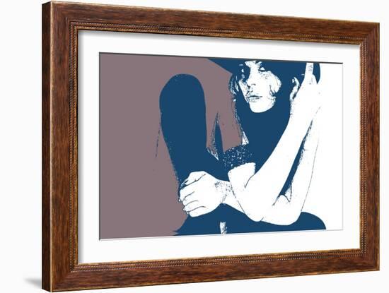 Vera Blue-NaxArt-Framed Art Print